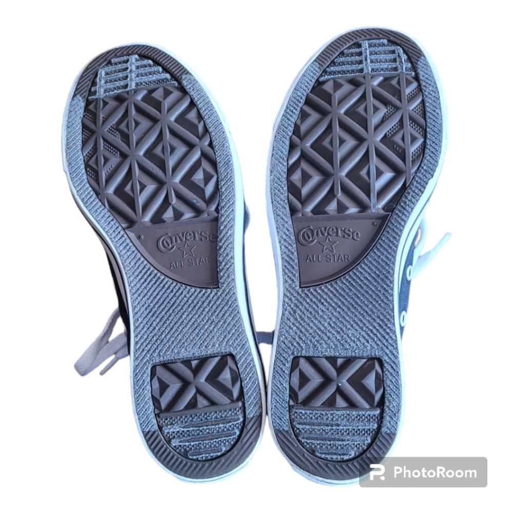 Converse Women's Black Canvas Sneakers - Picture 4 of 9